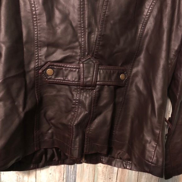 BIG CHILL Faux Leather Jacker. Like new - Picture 1 of 6